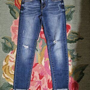 KANCAN Stella Low Rise Ankle Skinny Jeans Dark Wash